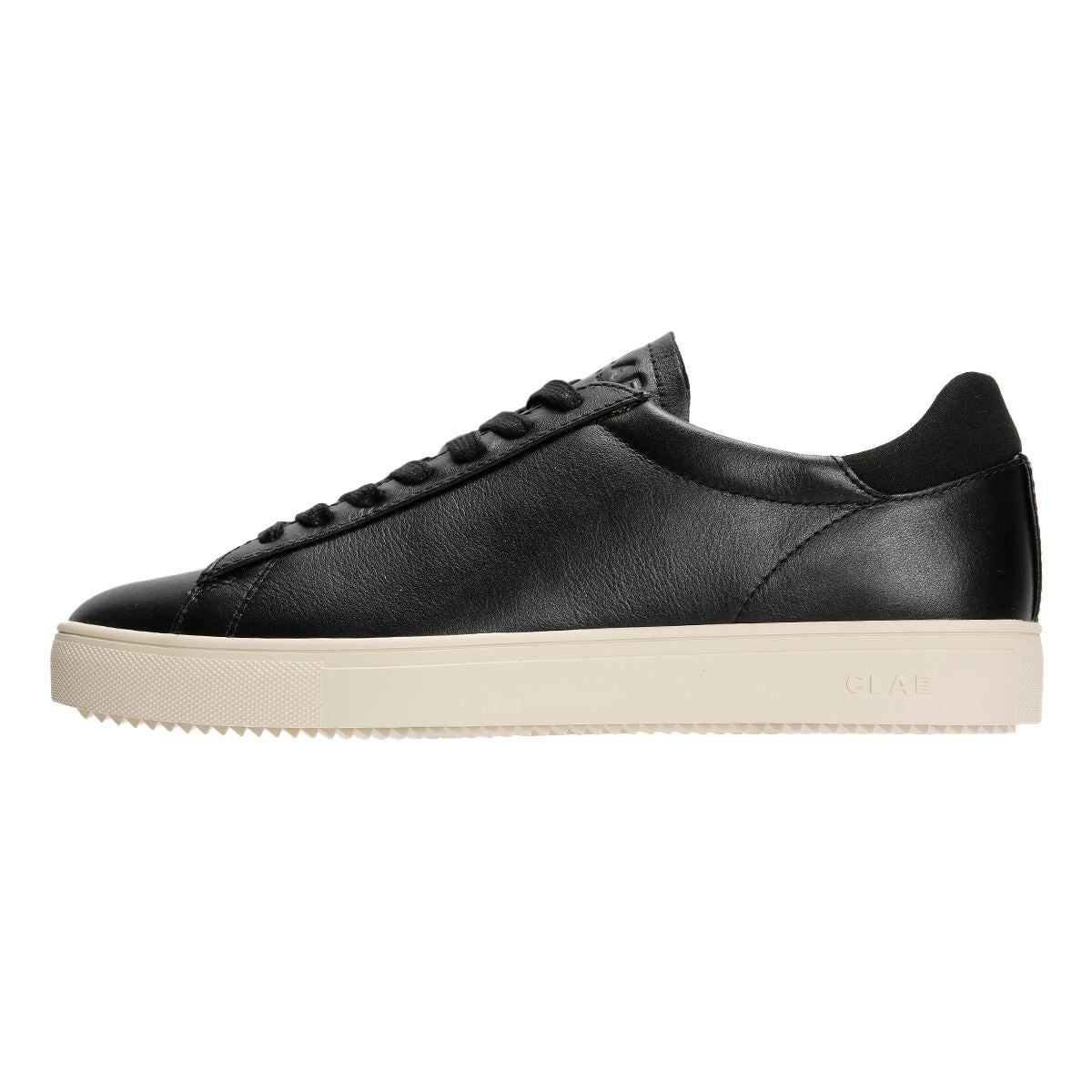 Clae Bradley Herren Schwarz Leder Sneakers