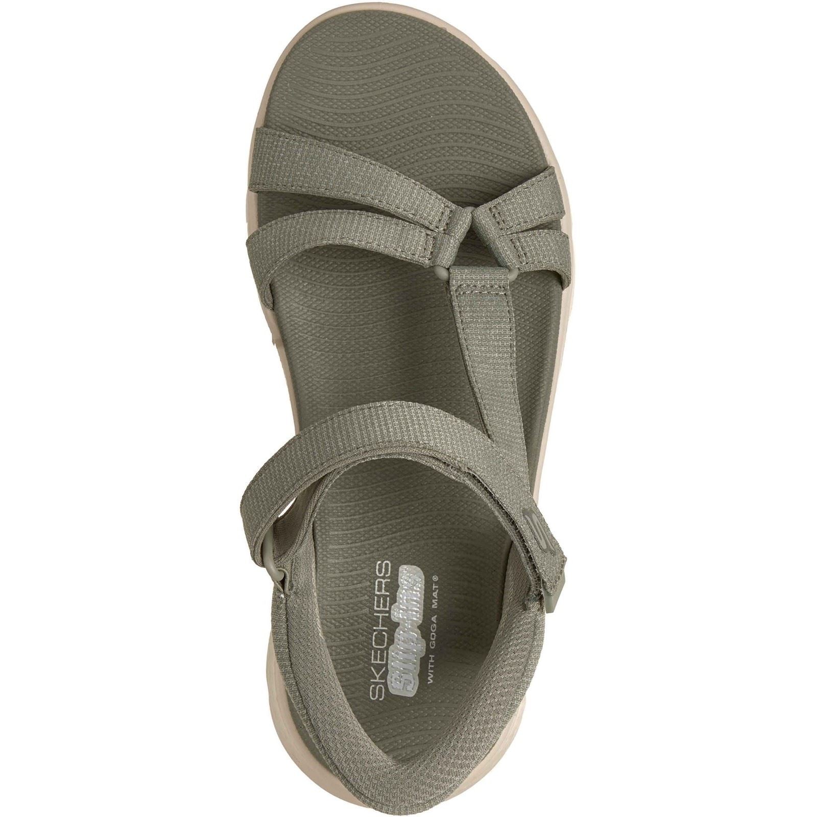 Skechers GO WALK Flex Illuminate Textil Damen Sage Sandalen