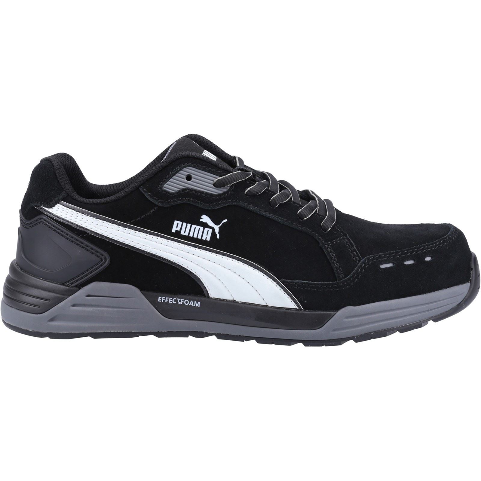 Puma Safety Airtwist Low S3 Wildleder Schwarz Sicherheitsschuhe