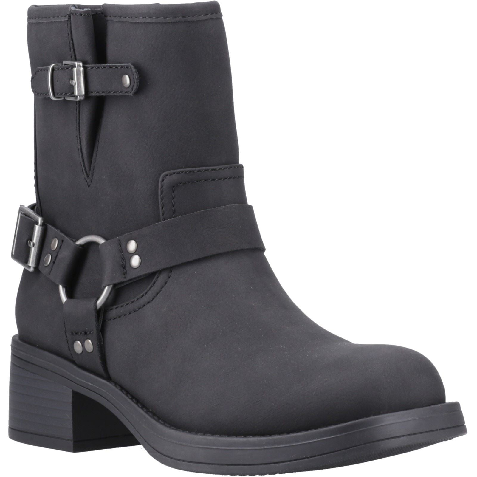Rocket Dog Nino Damen Stiefeletten Mit Hohen Absätzen In Schwarz Aus Kunstleder