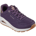Skechers Uno - Shimmer Away Synthetische Damendunkellila Turnschuhe