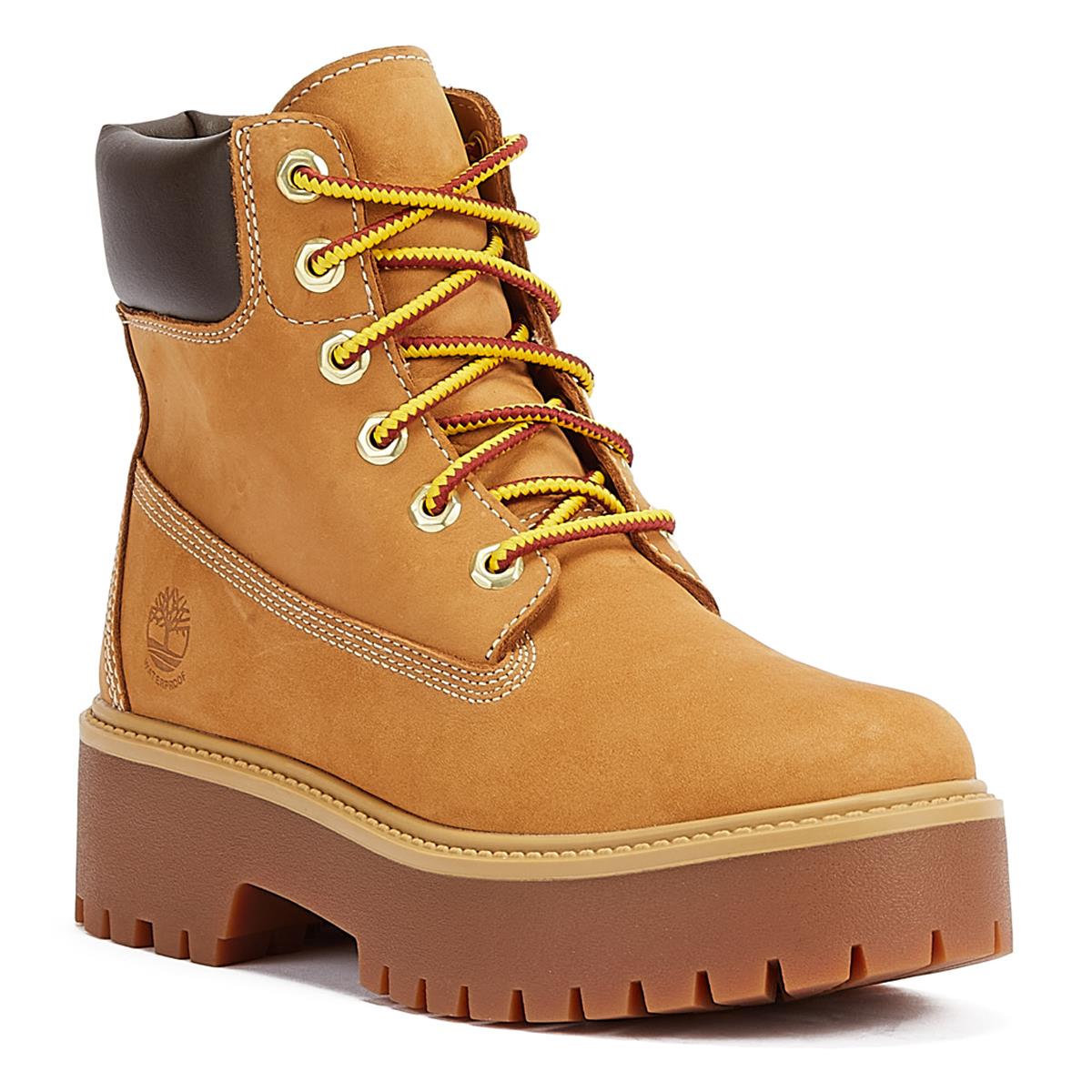 Timberland 6-Zoll-Premium-Plattform-Weizen-Nubuk-Damenstiefel In Braun