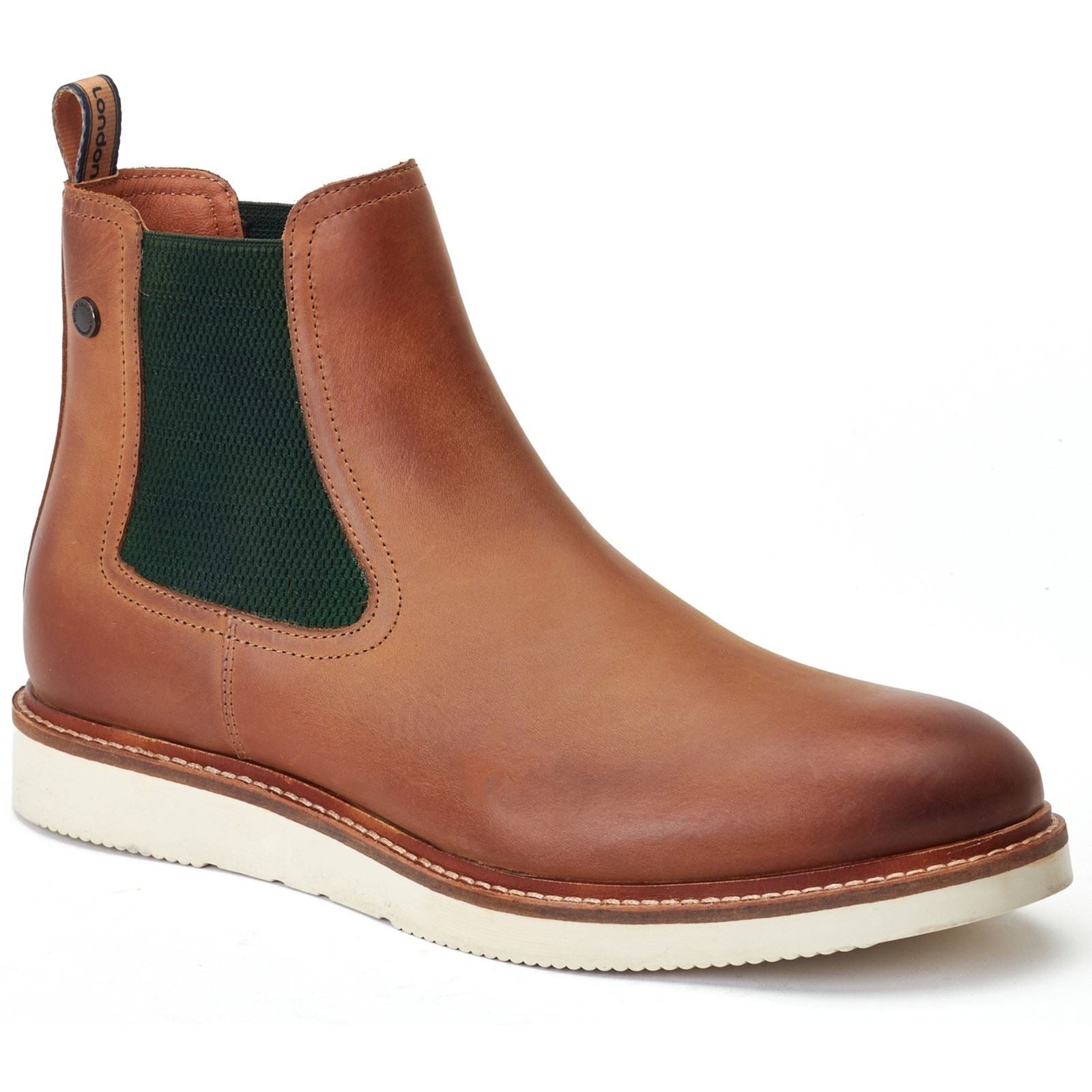 Base London Wynn Leder Herren Stiefel In Tan