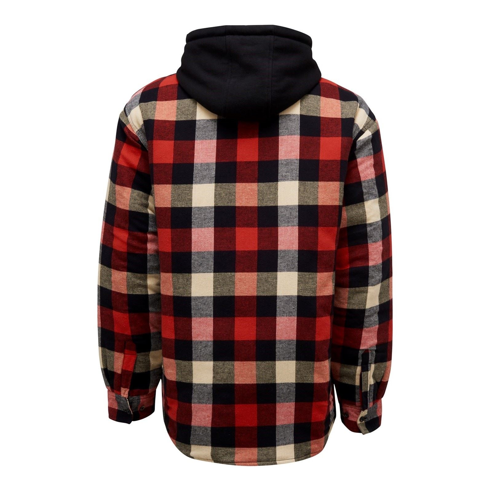 Hard Yakka Quilted Flannel Shacket Herren Rotes Hemdjacke