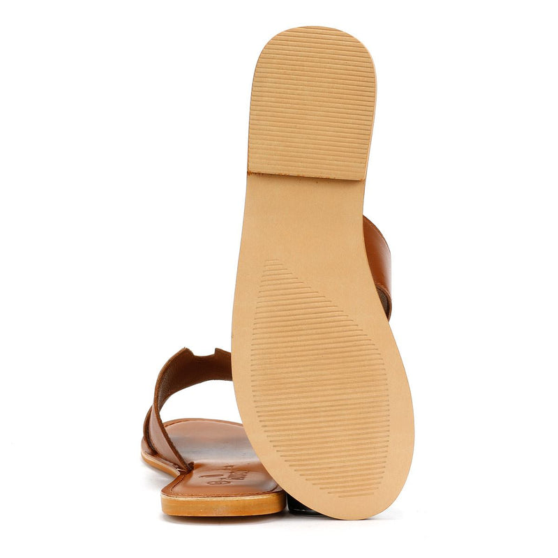 Tower London Cut Out Damen Maultiere Aus Braunem Leder