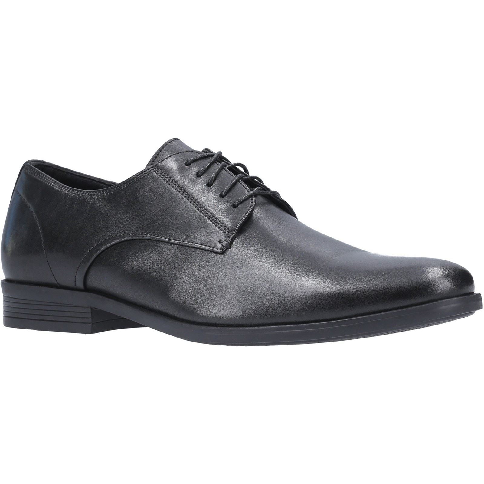 Hush Puppies Oscar Clean Toe Schwarze Farbe Herren-Schnürschuhe Aus Leder