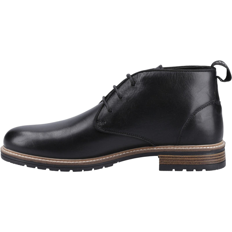 Hush Puppies Ricky Herren Schwarze Farbe Leder Knöchelstiefel
