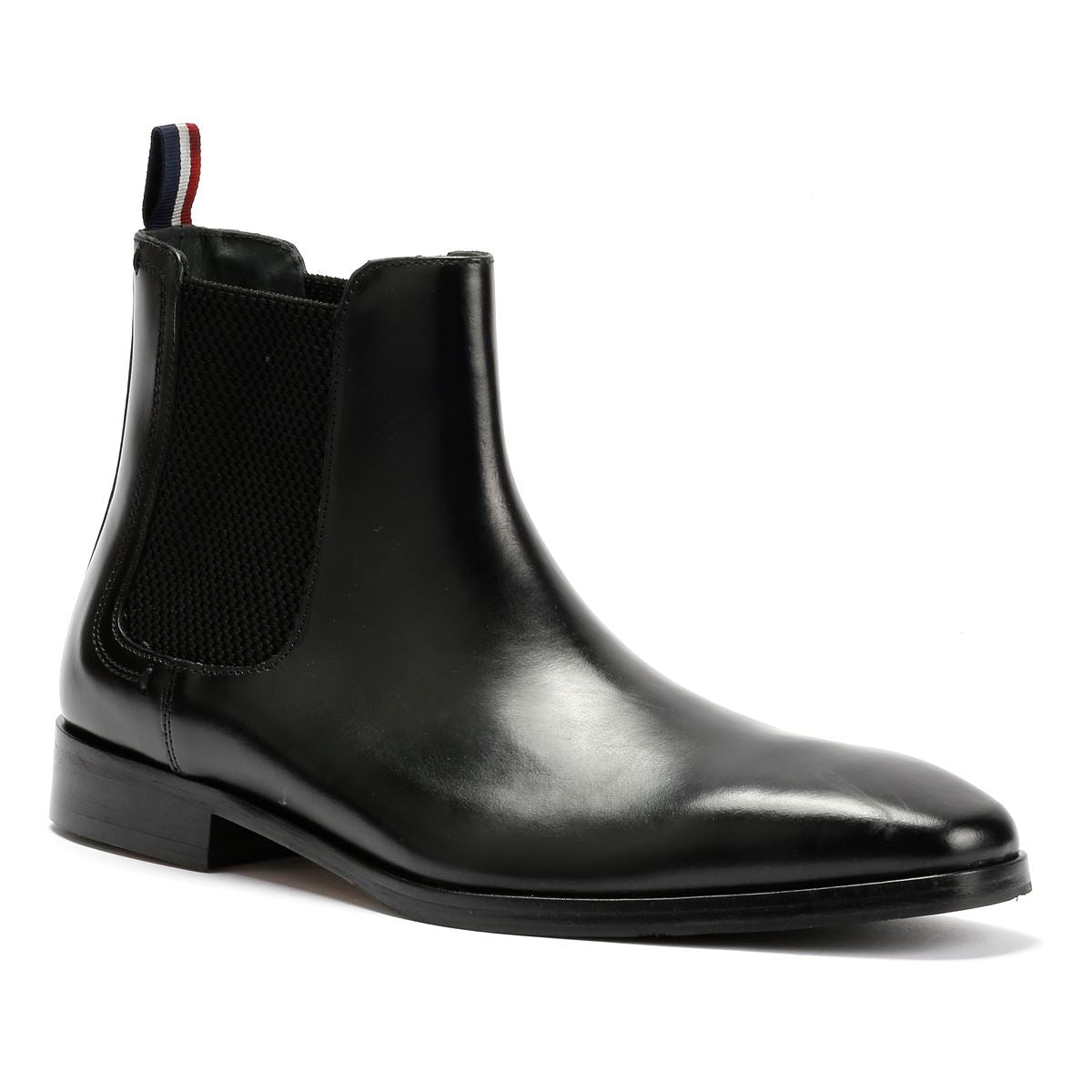 Ben Sherman Kendrick Leder Herren Schwarze Stiefel