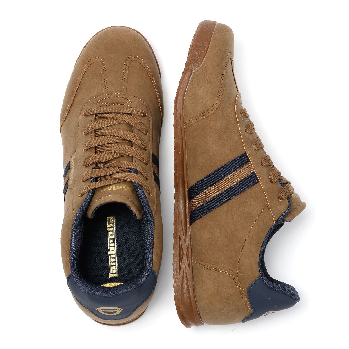 Lambretta Tackle Herren Braune Sneakers