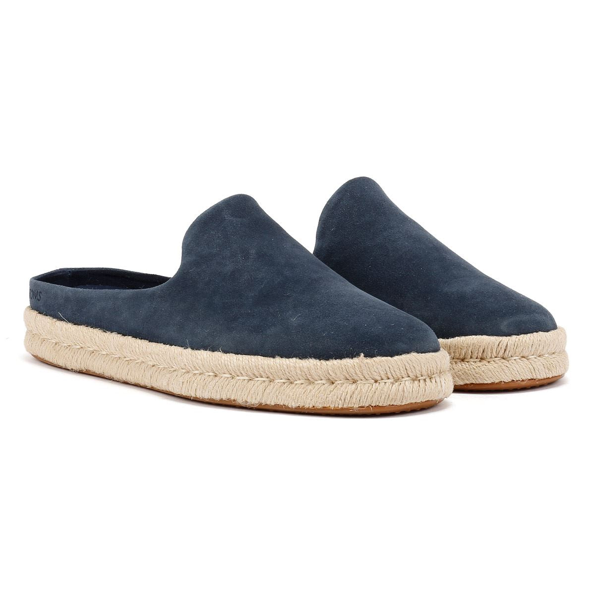TOMS Santiago Herren Clogs Aus Blauem Wildleder