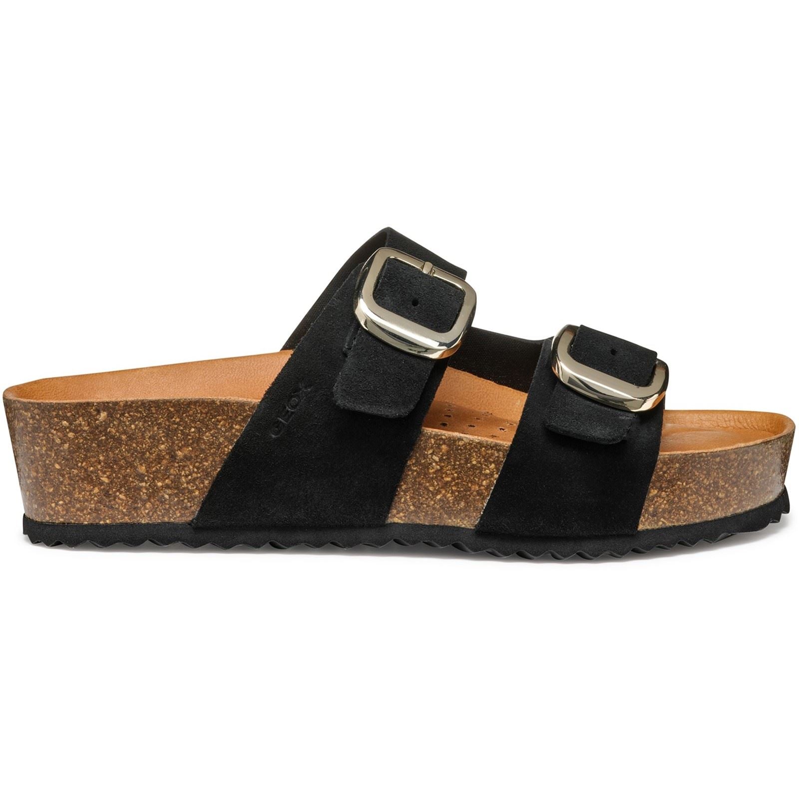 Geox D BRIONIA H Damen Keilabsatzschuhe Aus Schwarzem Leder