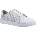 Dune Ease Leder Damen Weiße Turnschuhe