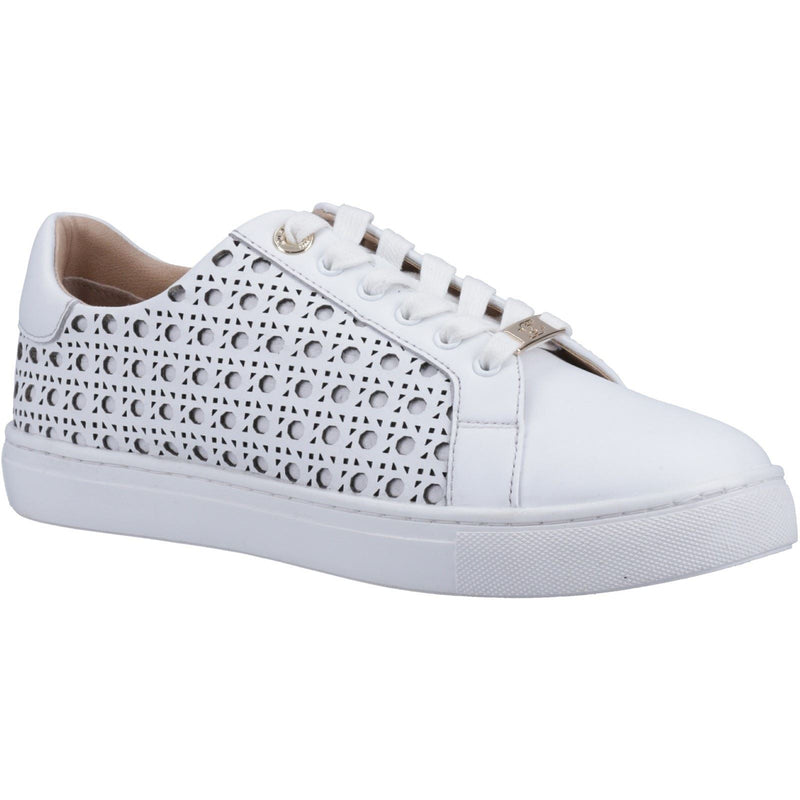 Dune Ease Leder Damen Weiße Turnschuhe