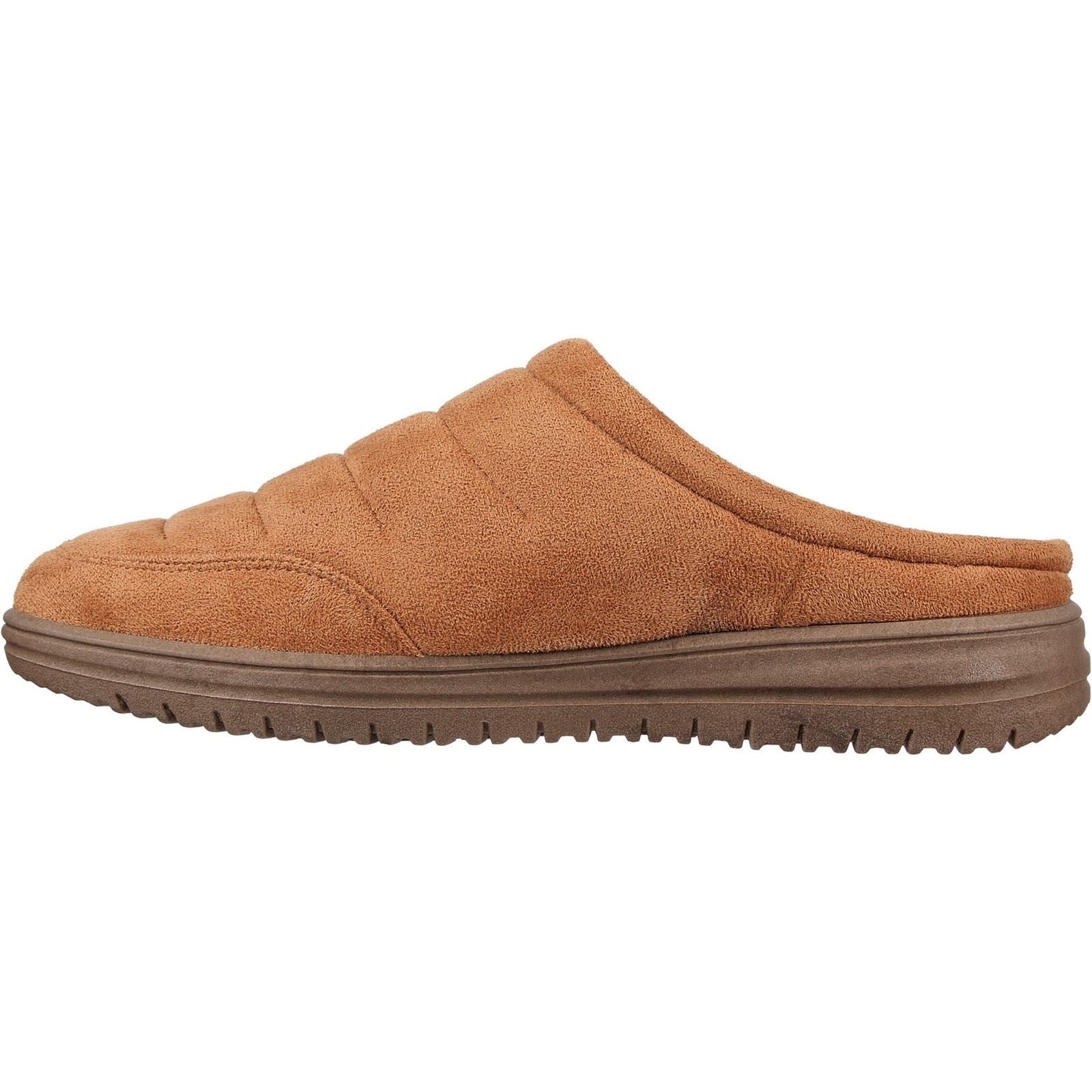 Skechers Relaxed Fit: Murette Garvanza Microfaser Herren Hausschuhe in Beige