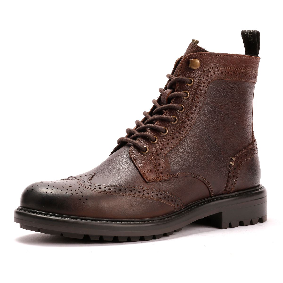 Osprey London The Professor Leder Herren Braune Stiefel