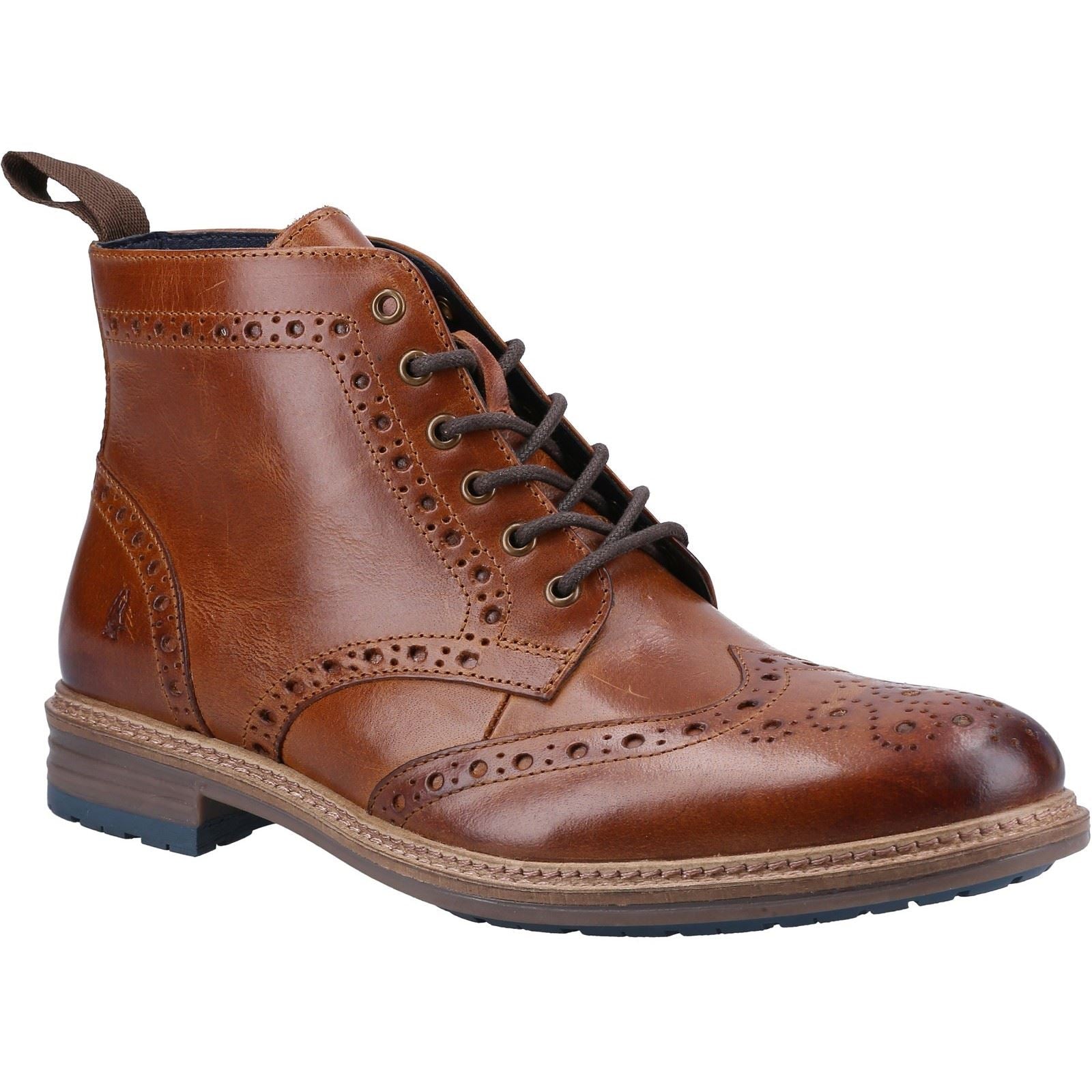 Hush Puppies Joshua Leder Herren Stiefel In Tan
