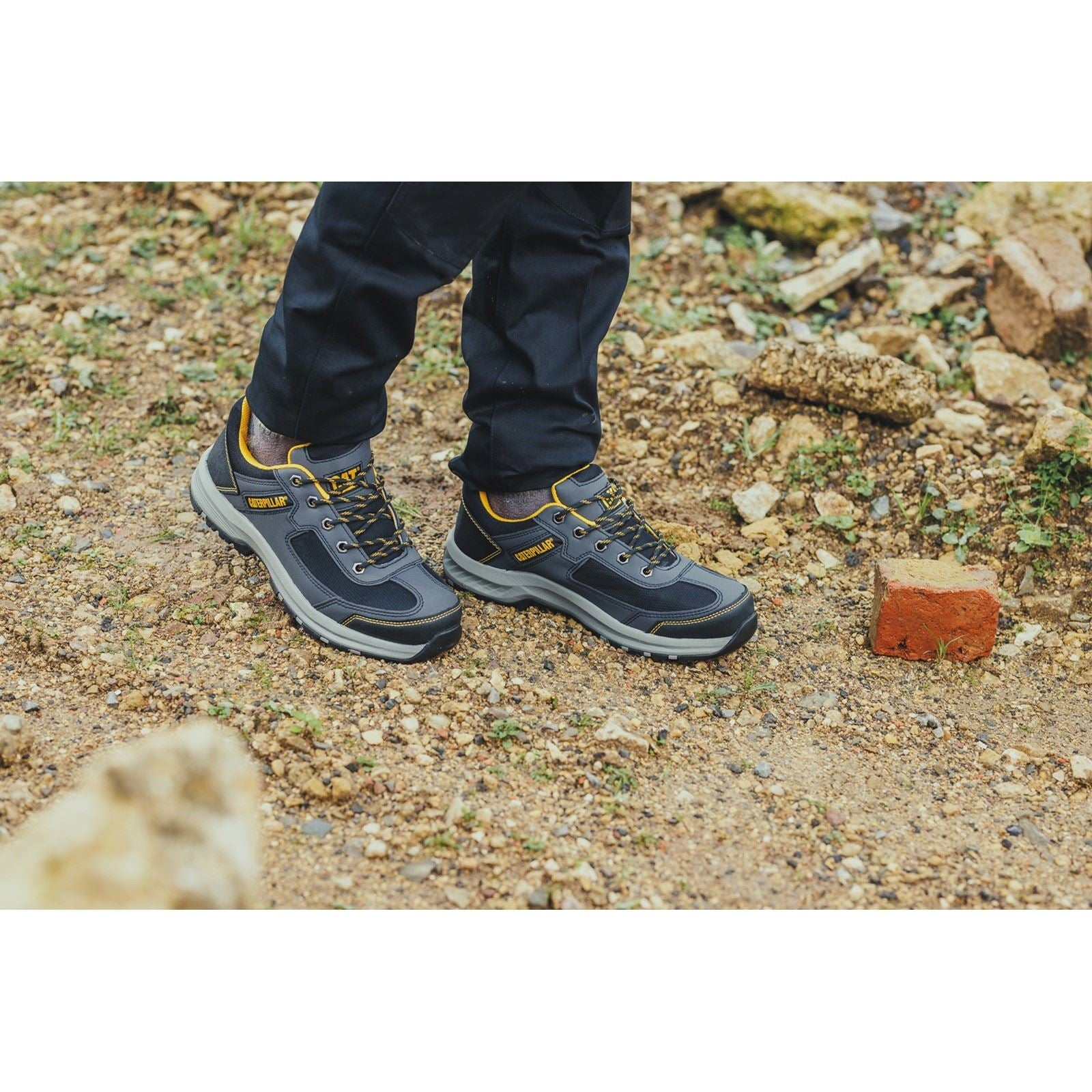 Caterpillar Elmore Low Synthetische Graue Sicherheitsausführung Schuhe