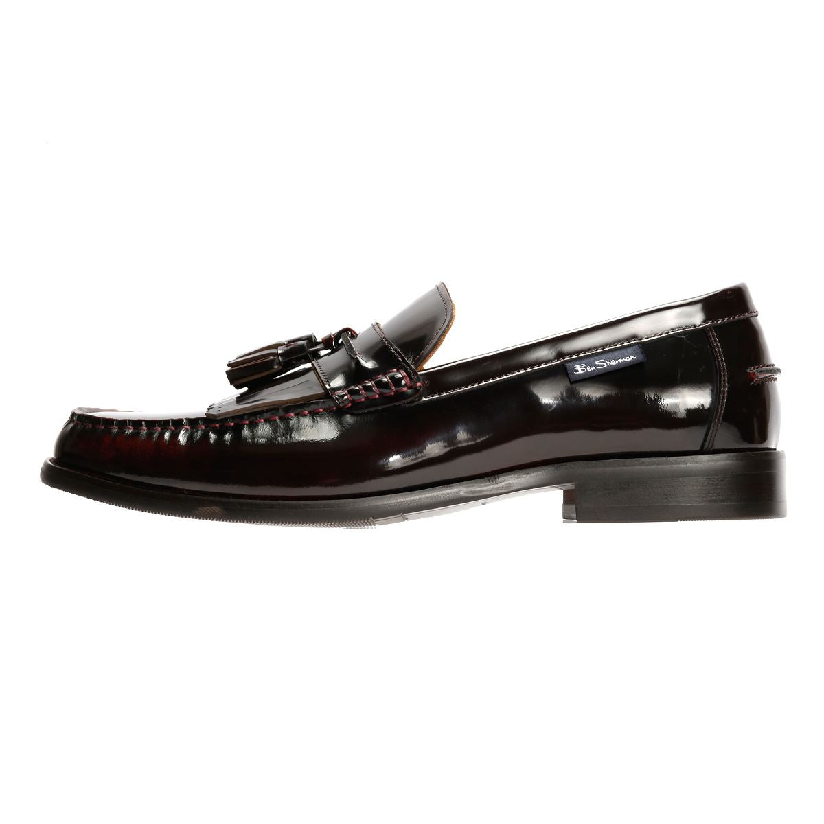 Ben Sherman Buster Leder Herren Rote Slipper