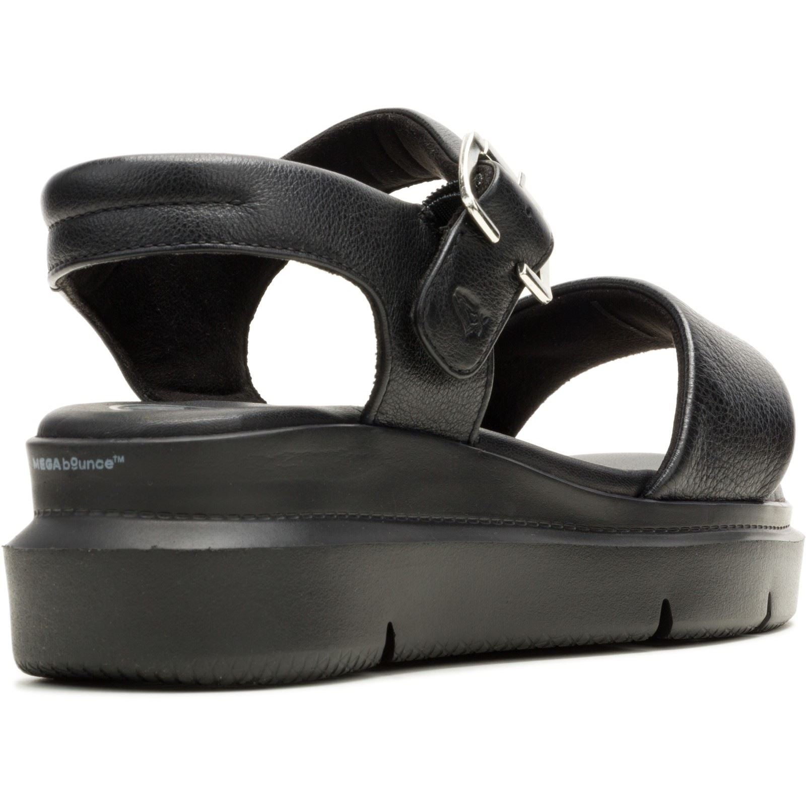 Hush Puppies Uplift Damen Sandalen Aus Schwarzem Leder
