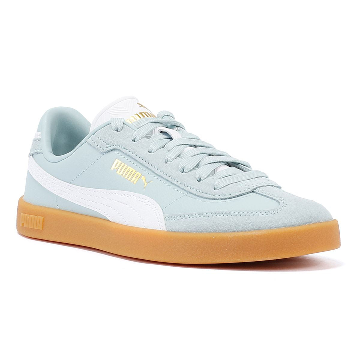 Puma Club II Era Damen Sneaker Aus Blauem/Weißem Wildleder