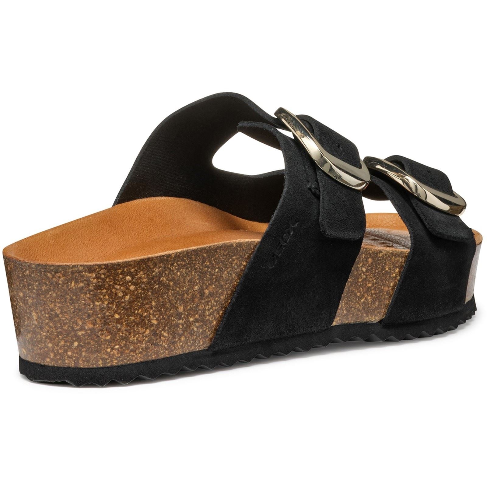 Geox D BRIONIA H Damen Keilabsatzschuhe Aus Schwarzem Leder