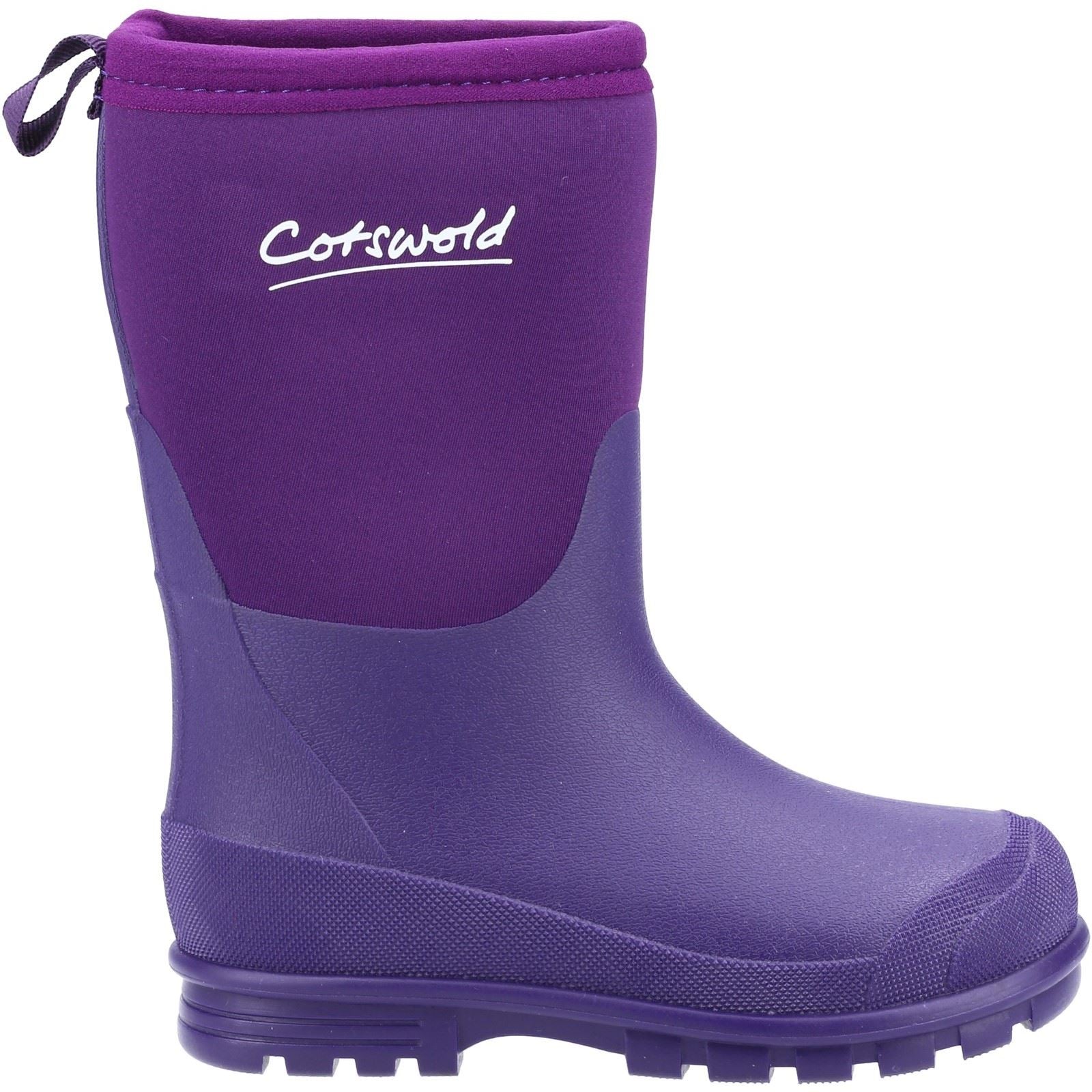Cotswold Hilly Neoprene TPR+Neopren Unisex Kinder lila Gummistiefel