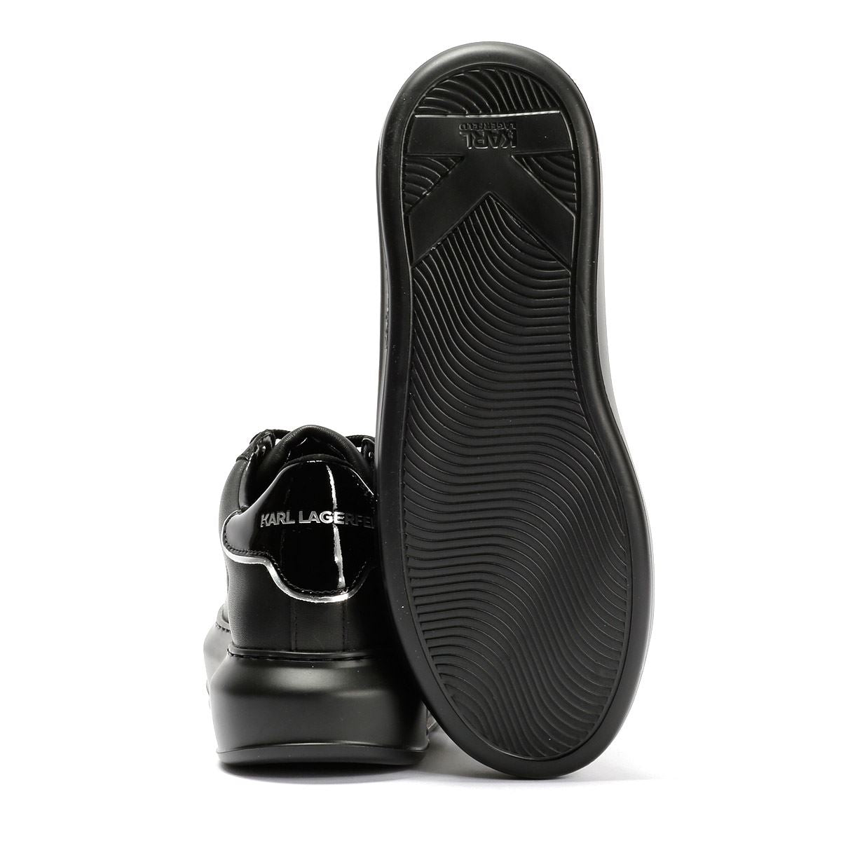 Karl Lagerfeld Kapri Konstellation Leder Damen Schwarze Sneaker