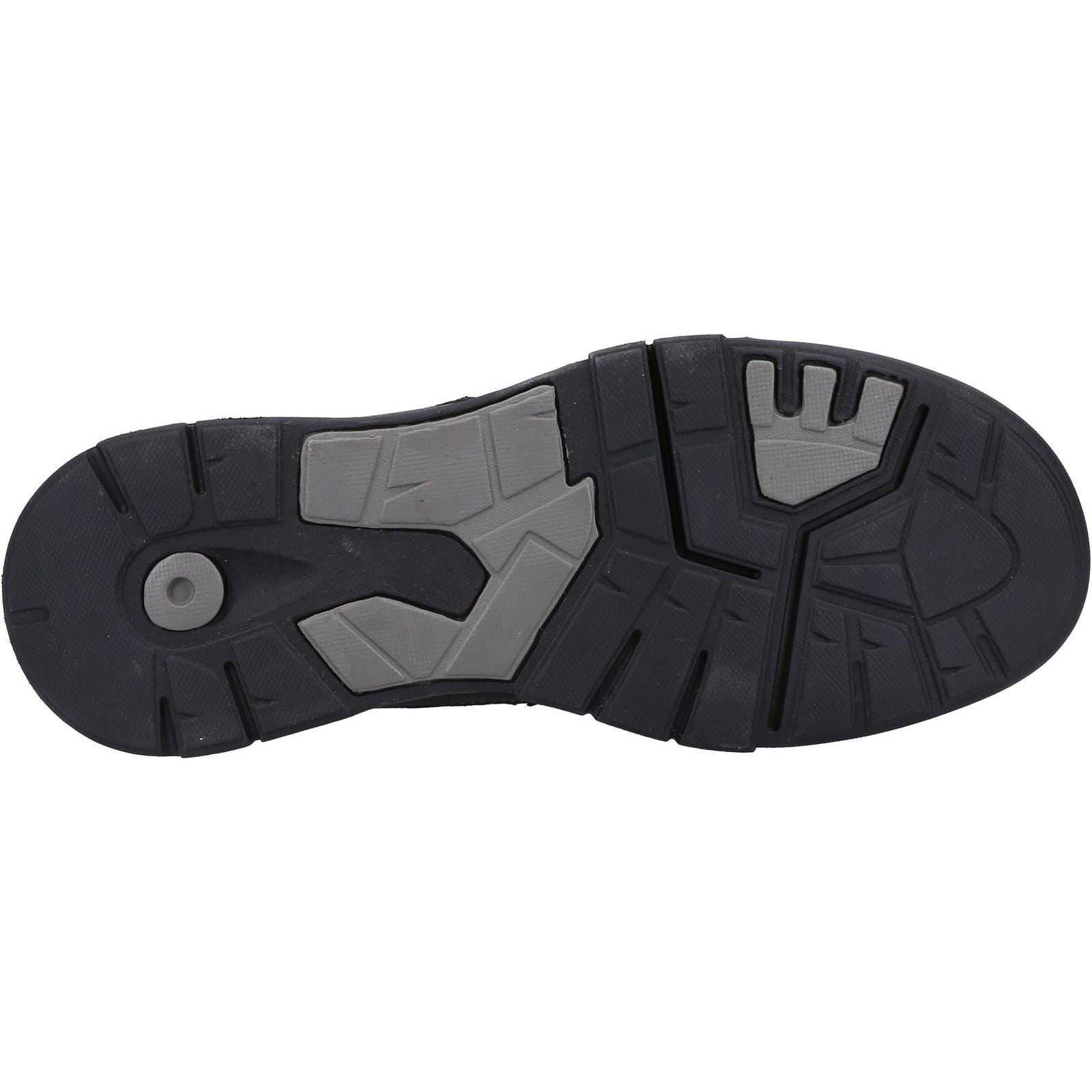 Hush Puppies Fabian Double Strap Leder Herren Schwarze Mokassins