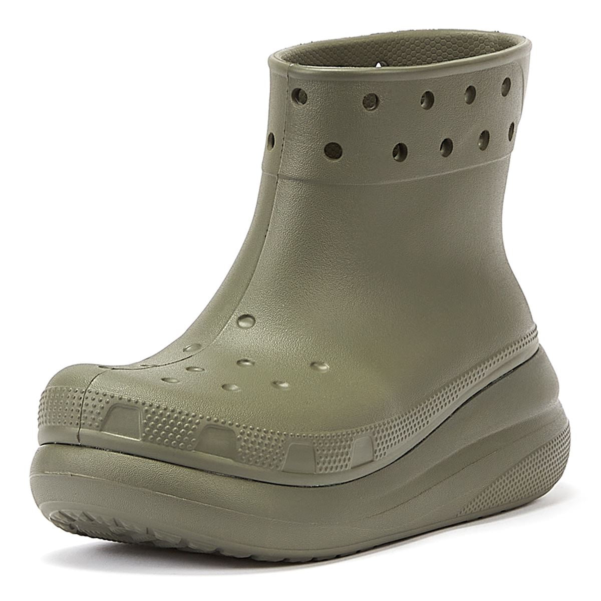 Crocs Klassische Crush-Stiefel Für Damen, Olivgrün