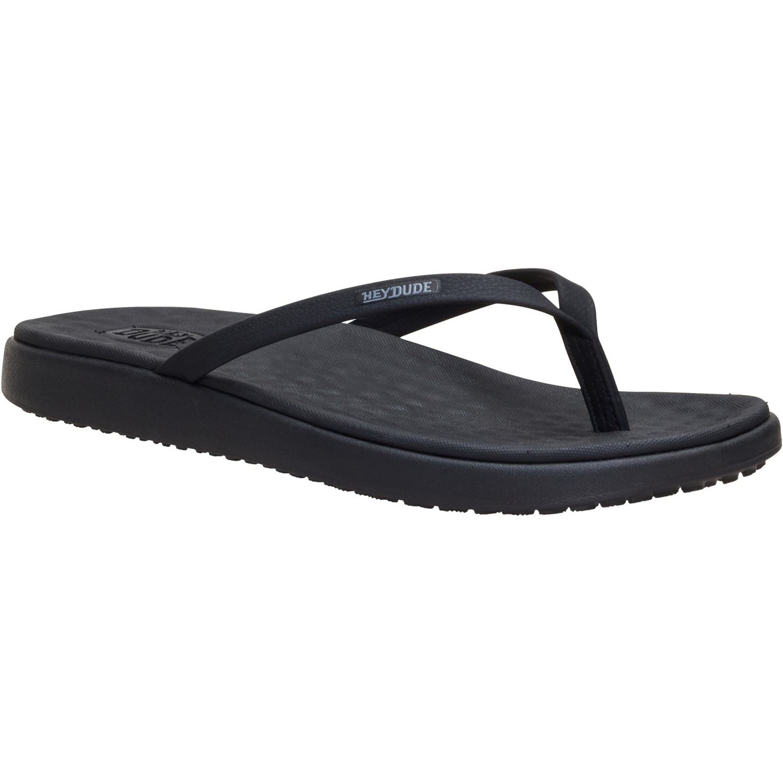 HEYDUDE Maui Breeze Polyurethan Damen Schwarz/Schwarz Sandalen
