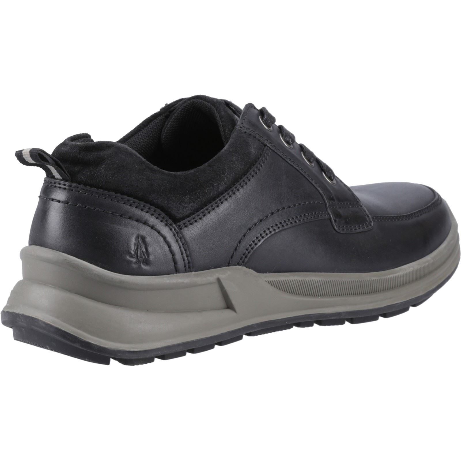 Hush Puppies Adam Herrenschuhe aus schwarzem Nubukleder mit Schnürung