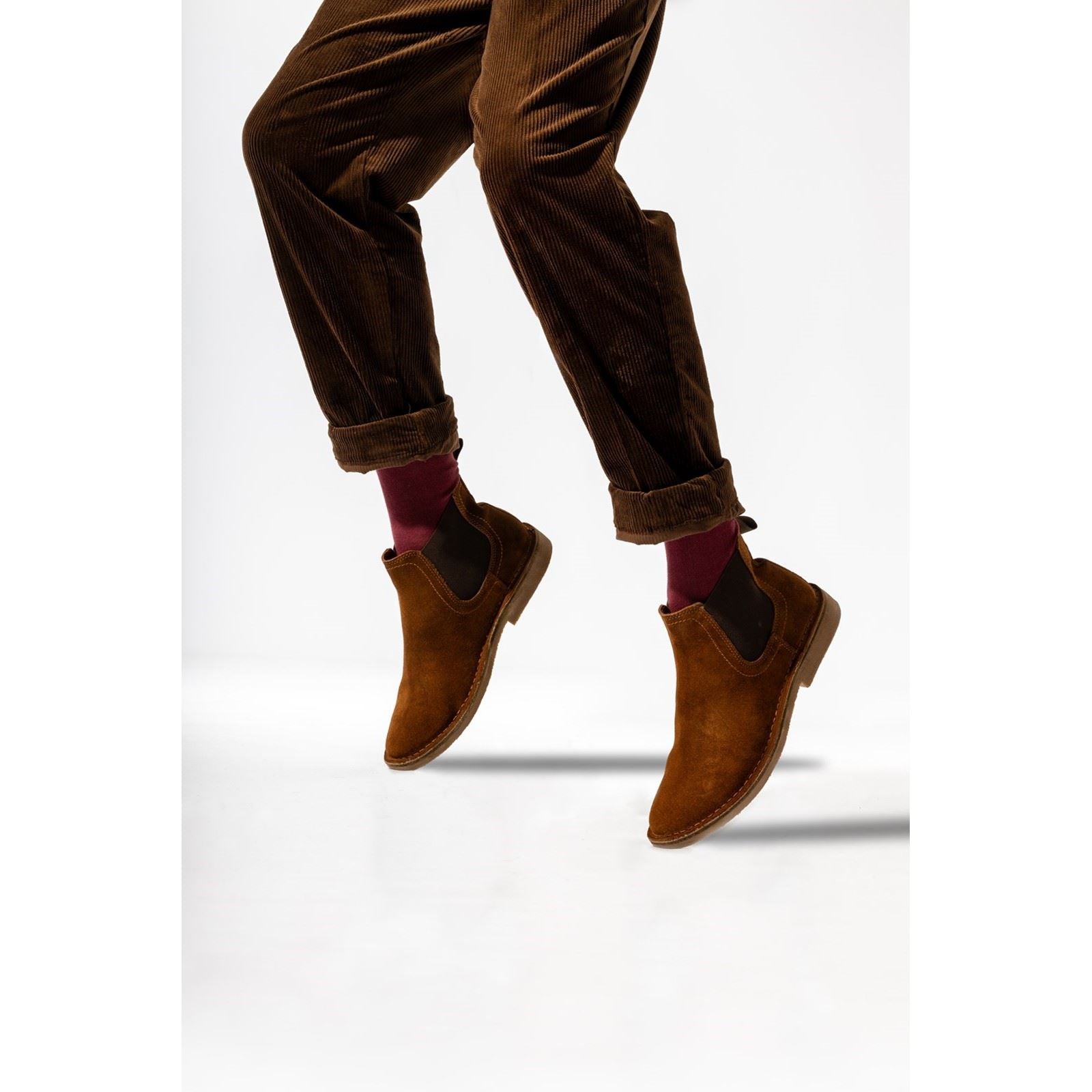 Hush Puppies Shaun Wildleder Herren Stiefel In Hellbraun