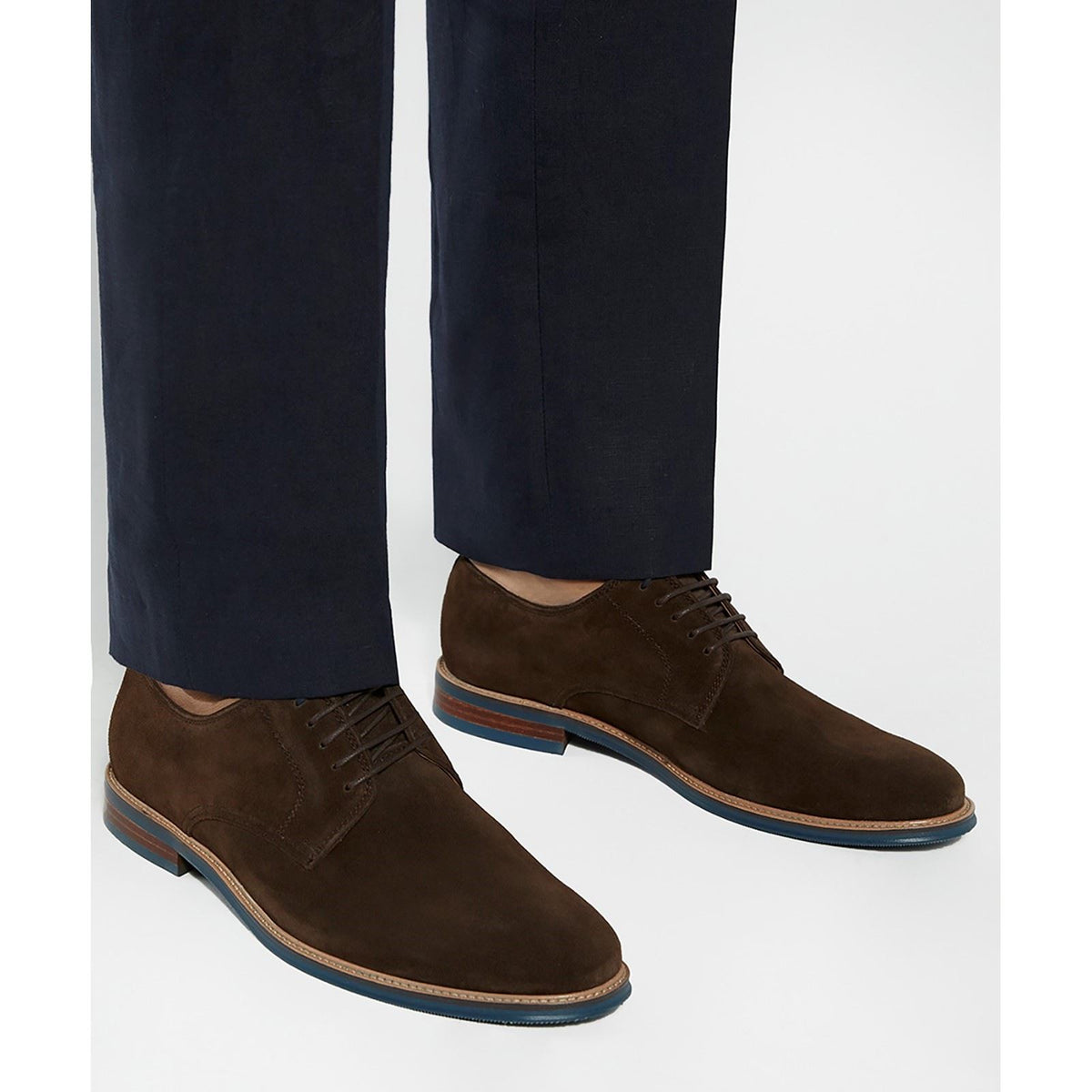 Dune Stanley Herren Schnürschuhe aus braunem Leder