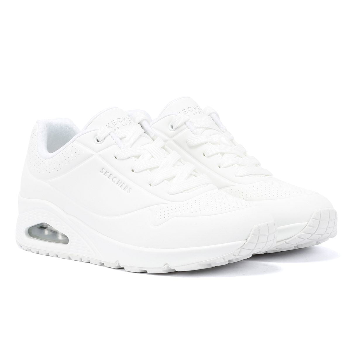 Skechers Uno Weiße Damensneakers