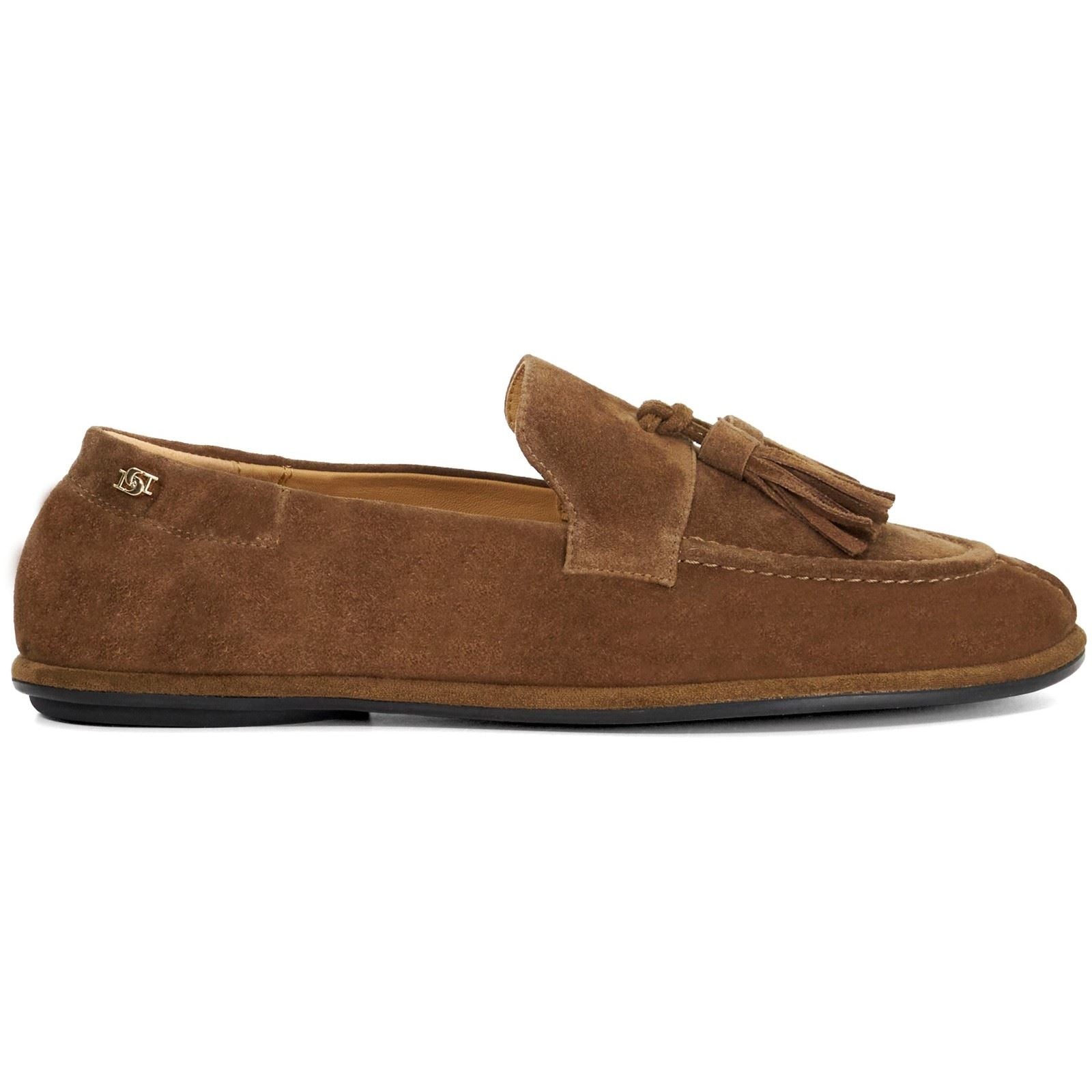 Dune Grounding Wildleder Damen Braune Slipper