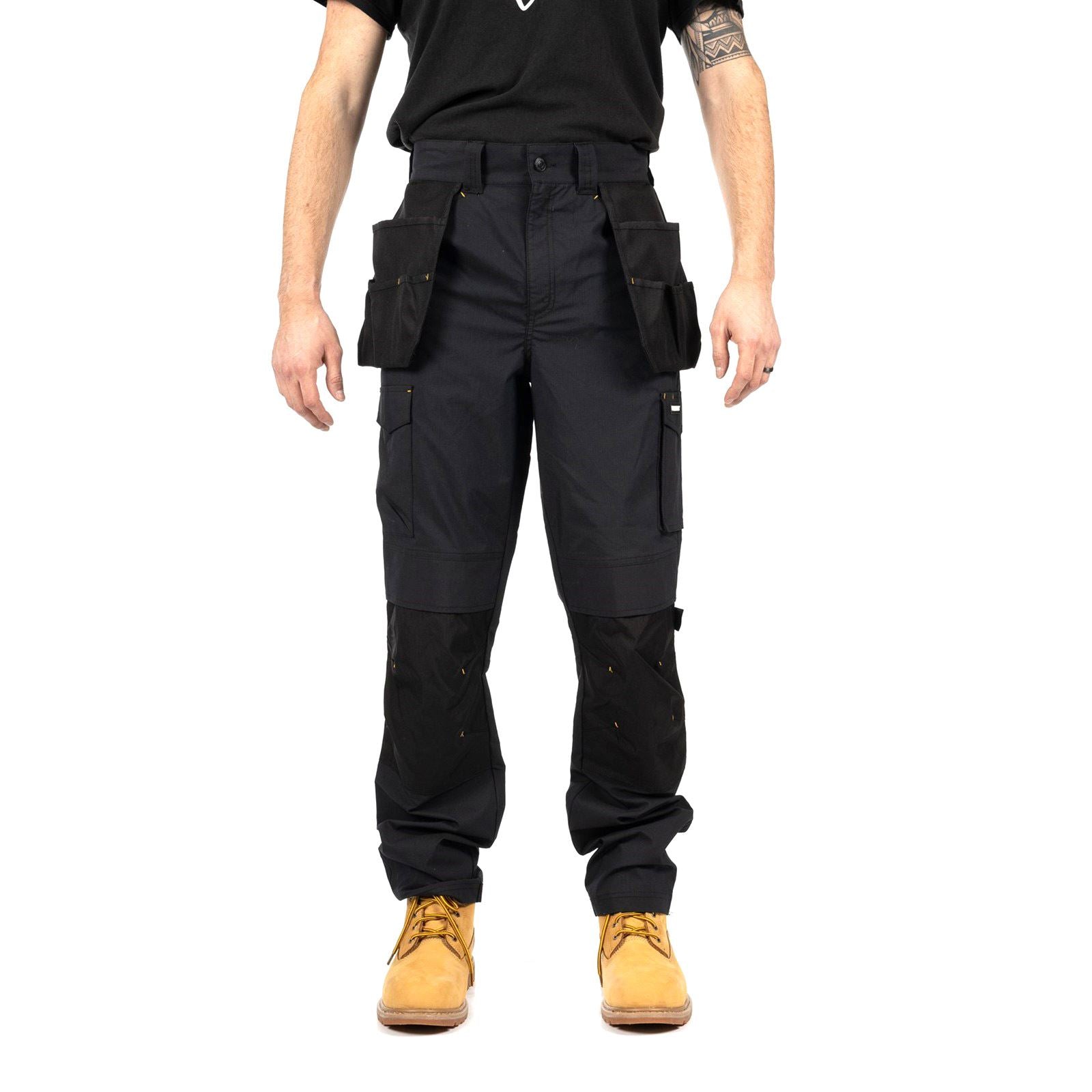 Caterpillar Nexus Holster Stretch Pocket Baumwoll Herren Schwarze Farbe Outdoor Hosen
