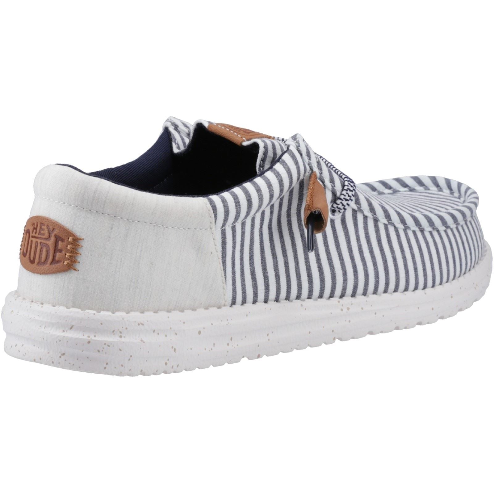 HEYDUDE Wally Funk Nu Prep Baumwolle Herren Prinzessin Blau/Holzasche Mokassin Schuhe