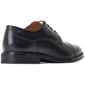 Base London Magnus Leder Herrenschuhe In Schwarz Oxford Stil