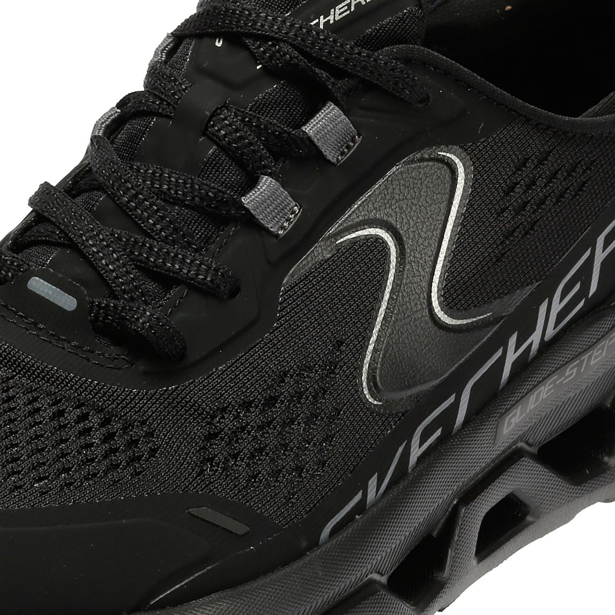 Skechers Slip-Ins Glide Step Altus Mesh Damen Schwarze Turnschuhe