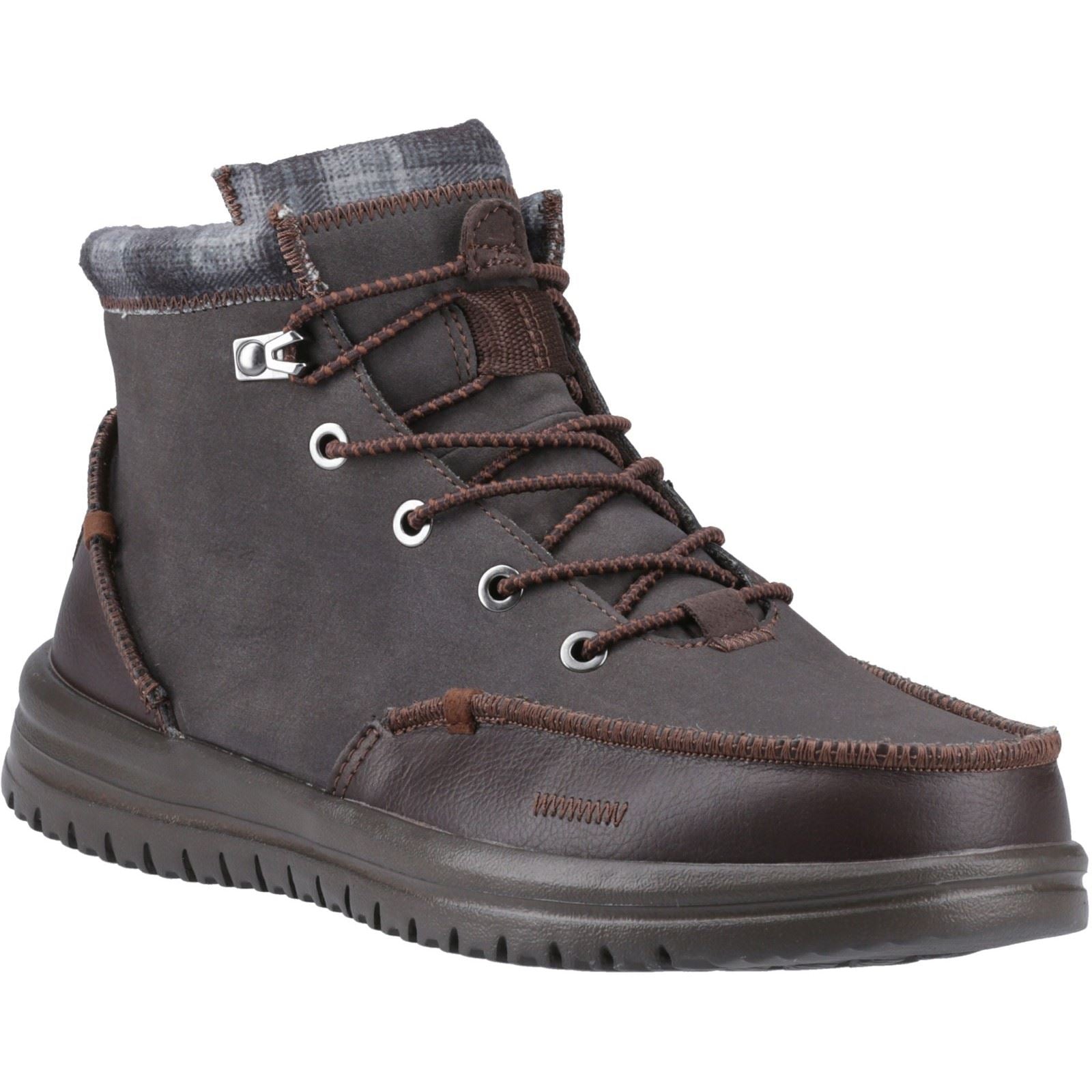 HEYDUDE Bradley Classic Leder Herren Braune Stiefel