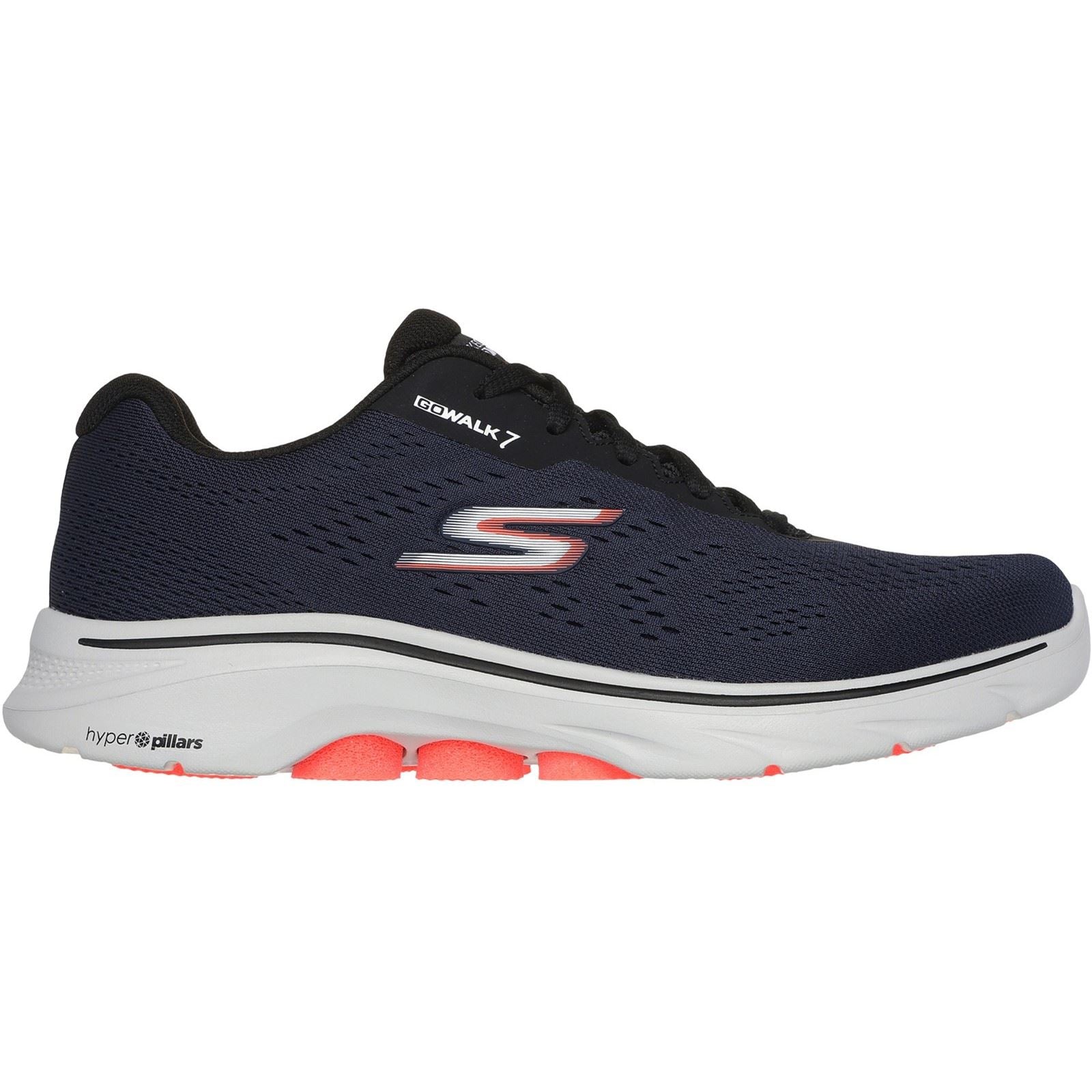 Skechers GO WALK 7 Avalo 2 Herren-Sneaker Aus Dunkelblauem/Schwarzem Stoff