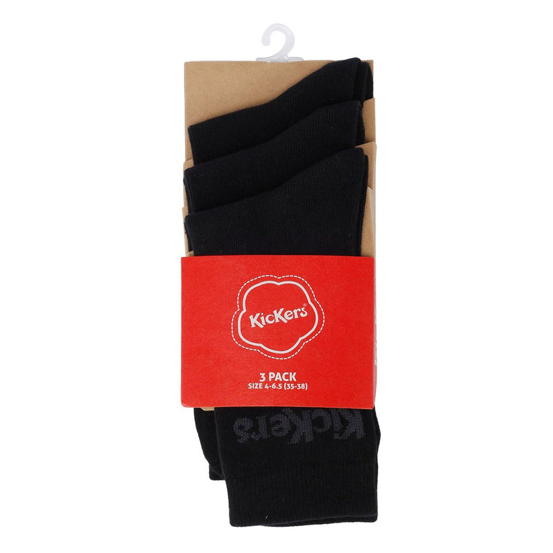 Kickers 3er Pack Schwarze Socken