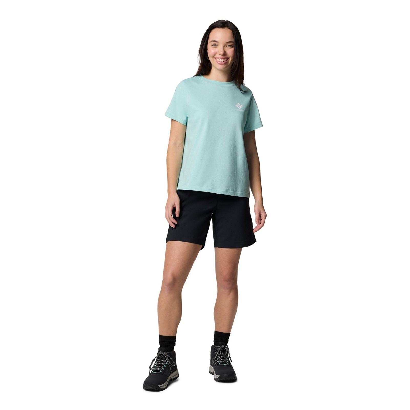 Columbia Silver Ridge Utility Polyester Damen Schwarze Farbe Wandershorts