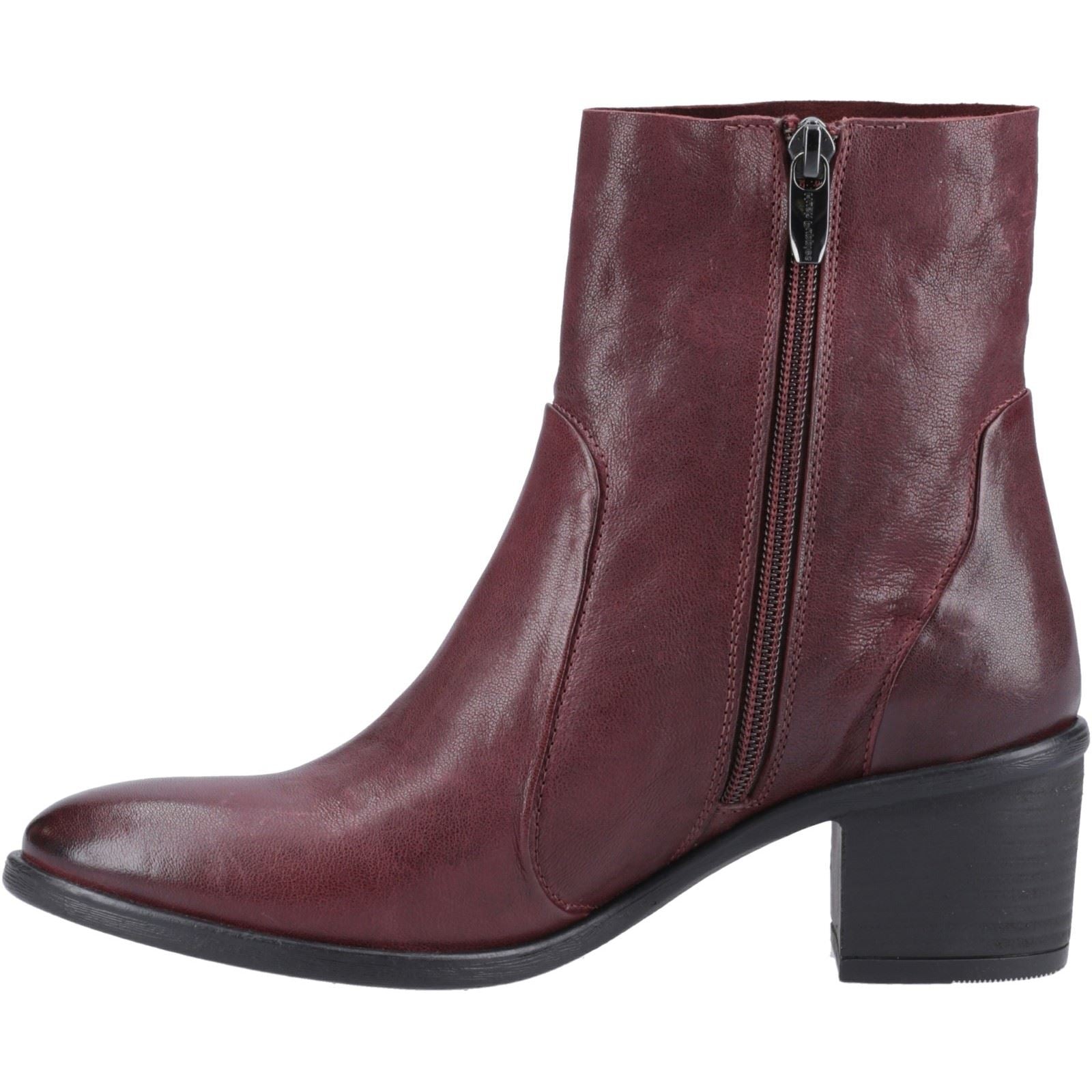 Hush Puppies Winona Damen Stiefel aus Leder in Pflaumenfarbe