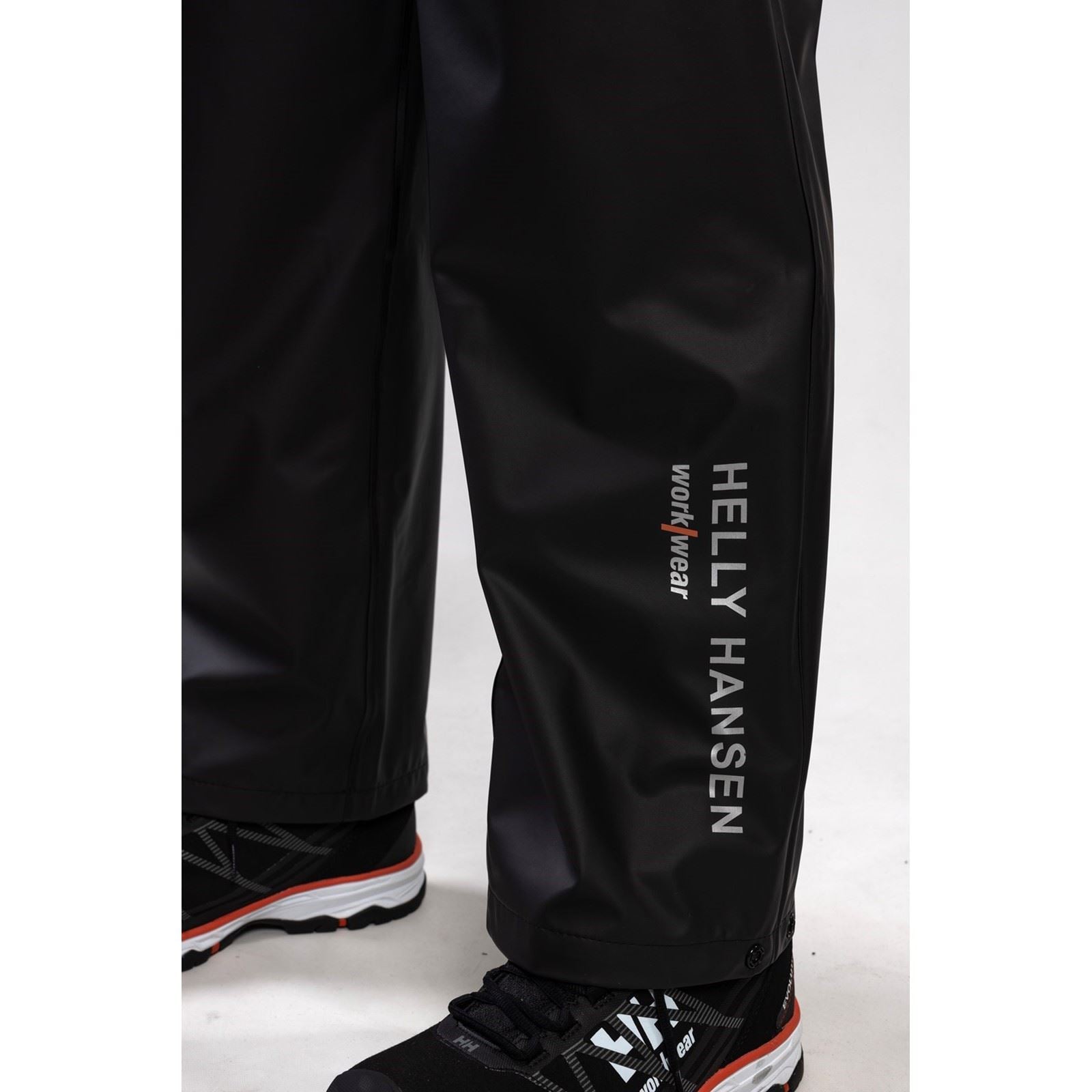 Helly Hansen Workwear Voss Polyester Unisex Erwachsenen Schwarze Regenhose