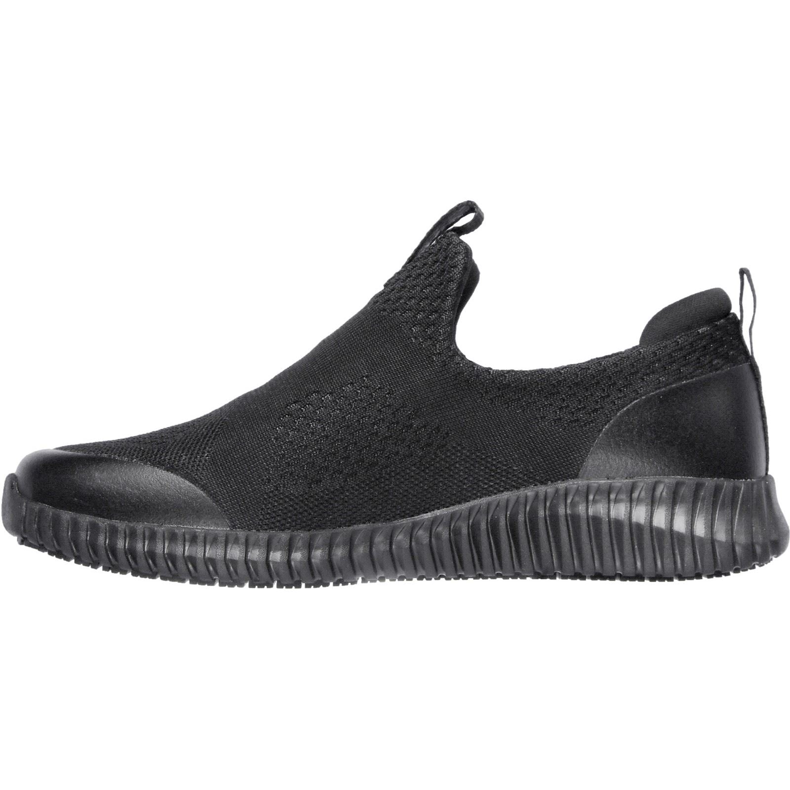 Skechers Workwear Cessnock Textile Herrenschwarze Sneakers