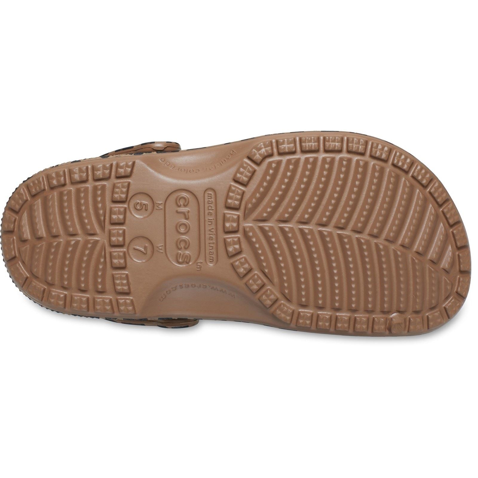 Crocs Classic Animal Eva Damen Sepia/Leopard Clogs
