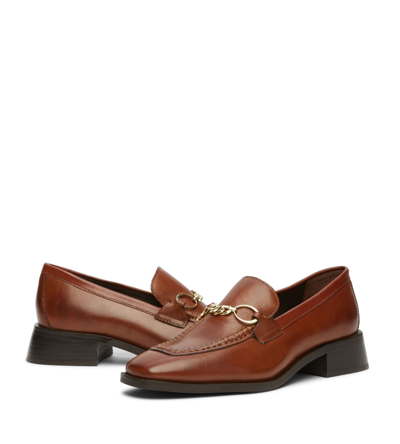 Osprey London The Islington Leder Damen Braune Slipper