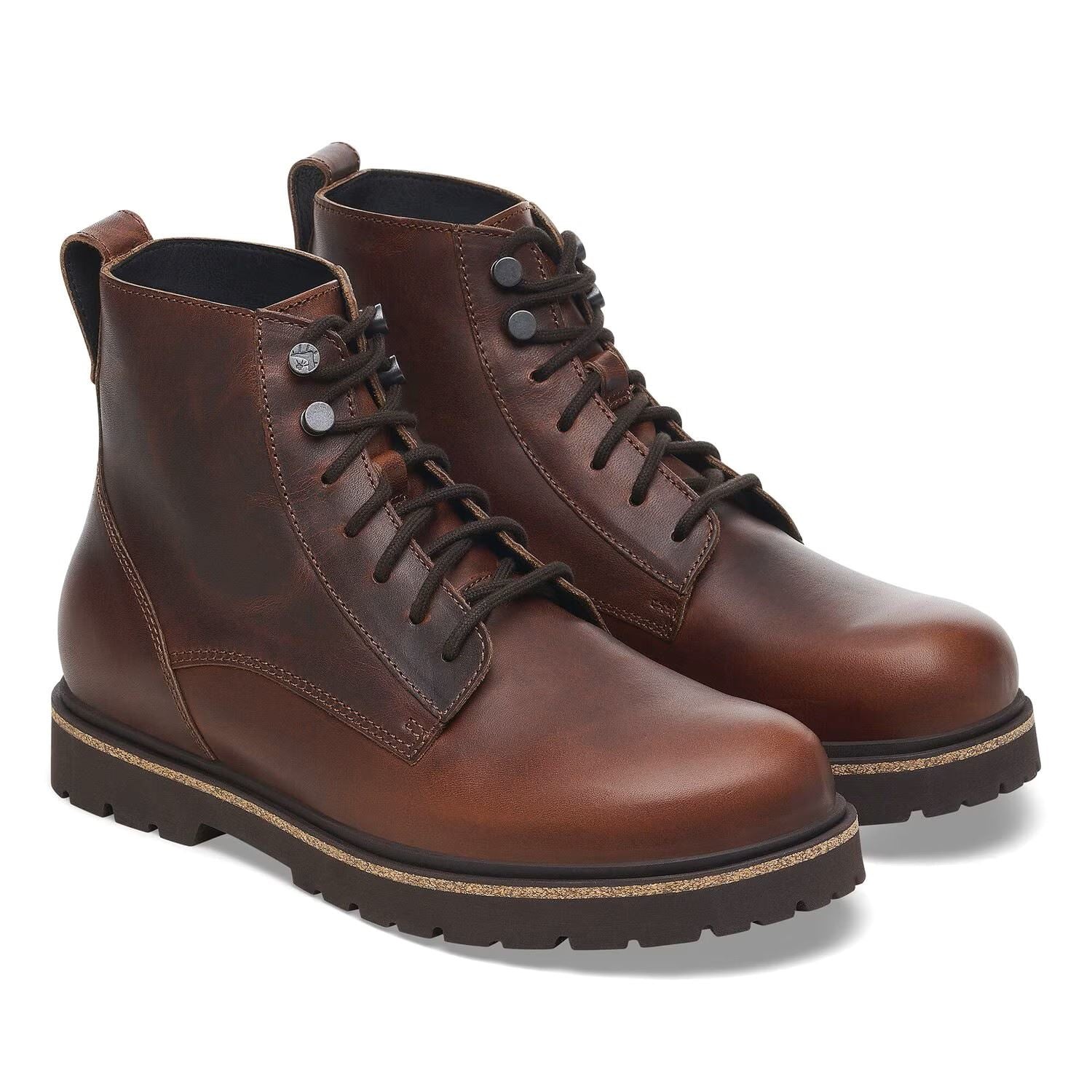 Birkenstock Highwood Lace Mid Braune Herrenstiefel Aus Leder