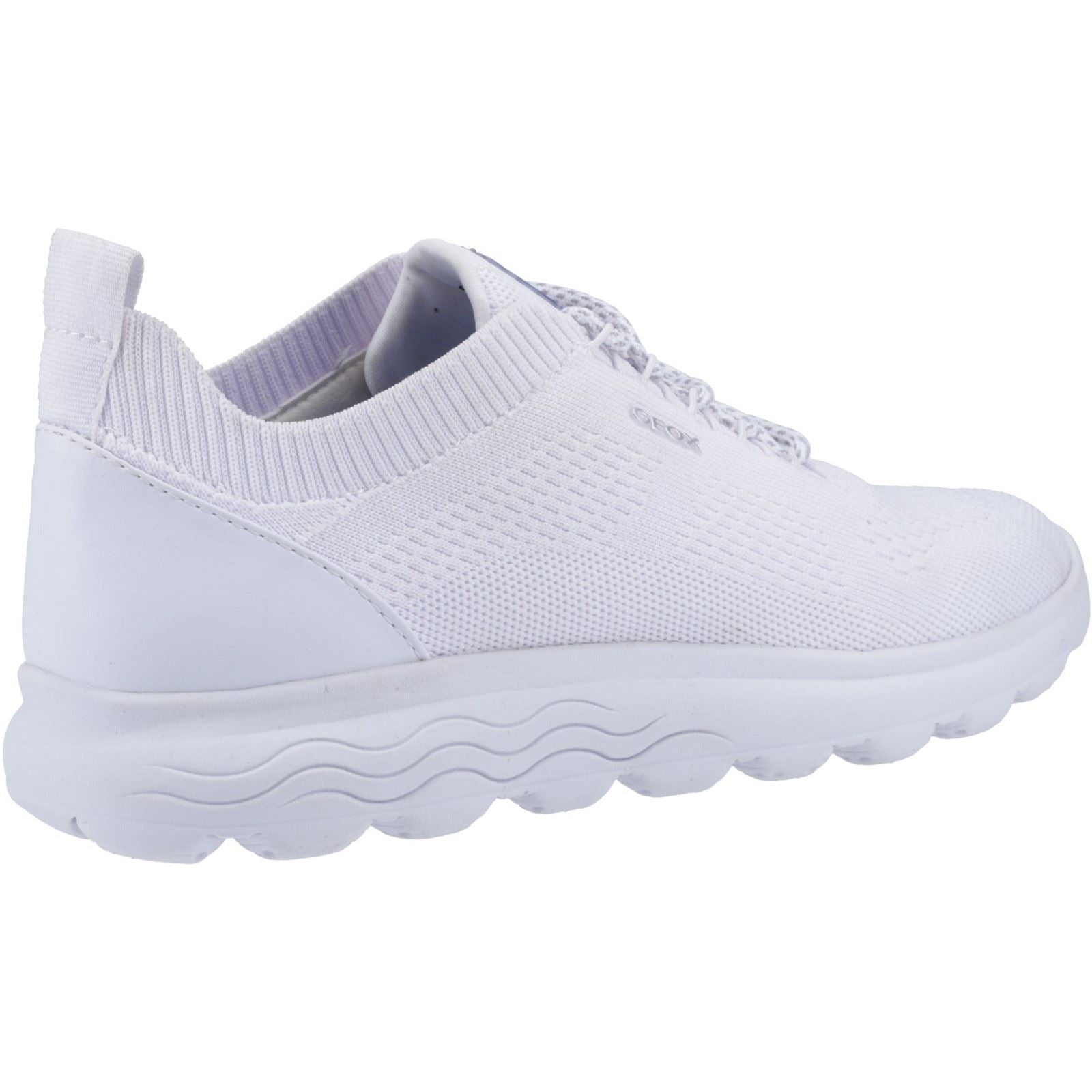 Geox D Spherica A Leder Damen Weiße Turnschuhe